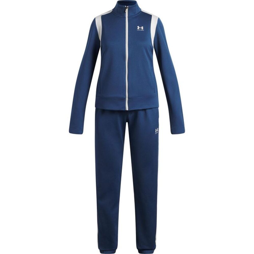 Under Armour Girls Knitted Tracksuit / Navy/White
